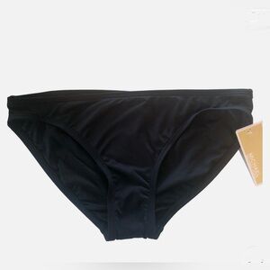 MICHAEL KORS Black Classic Swim Bikini Contemporary Bottoms Size L
